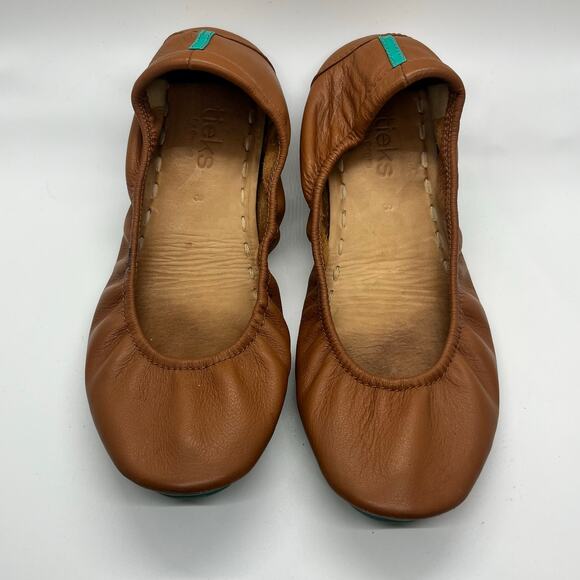 Tieks Chestnut Brown Ballet Flats SIZE 8 - Picture 1 of 6